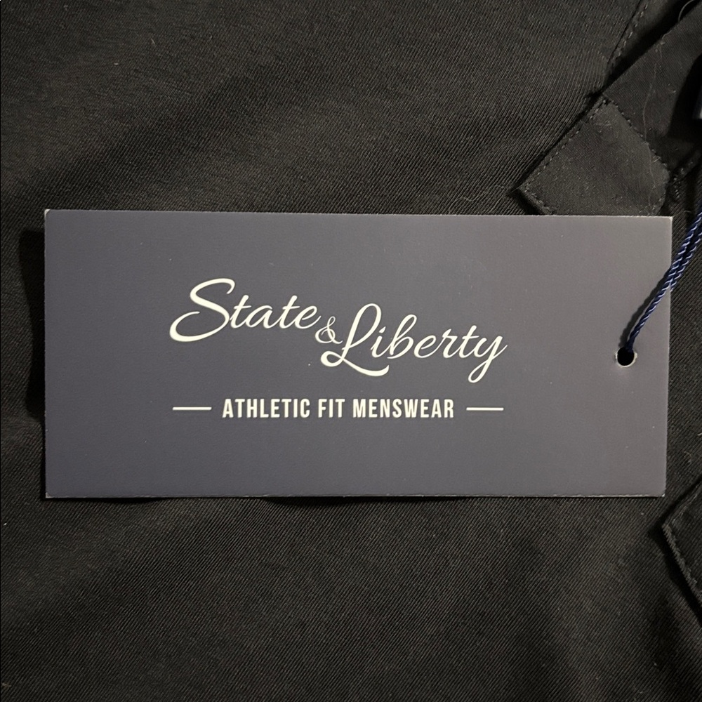 NWT State & Liberty “The Ott” Black Polo - Picture 4 of 5